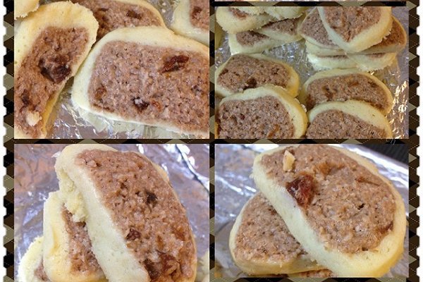 朗姆酒葡萄椰蓉双色饼干