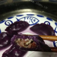 自制紫薯饺子~