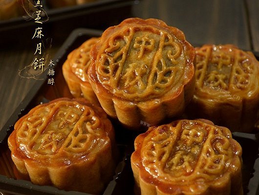 自制黑芝麻月饼 木糖醇