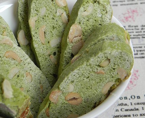 抹茶花生意式脆饼