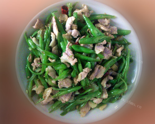家常四季豆炒肉的做法