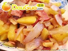 简单版洋葱马铃薯炒培根