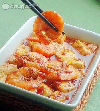 家常麻婆豆腐虾