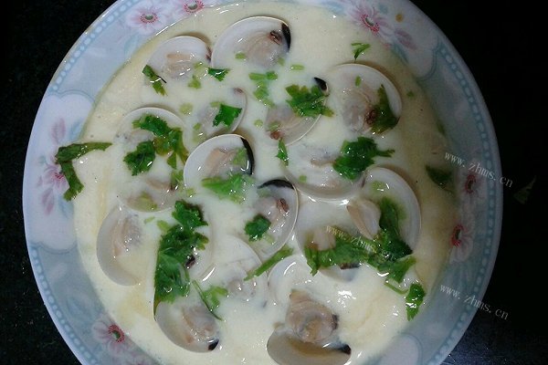 白蛤蒸蛋