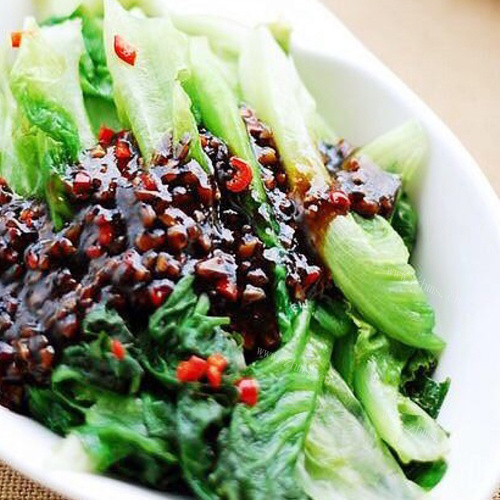 十分诱人的蚝油生菜