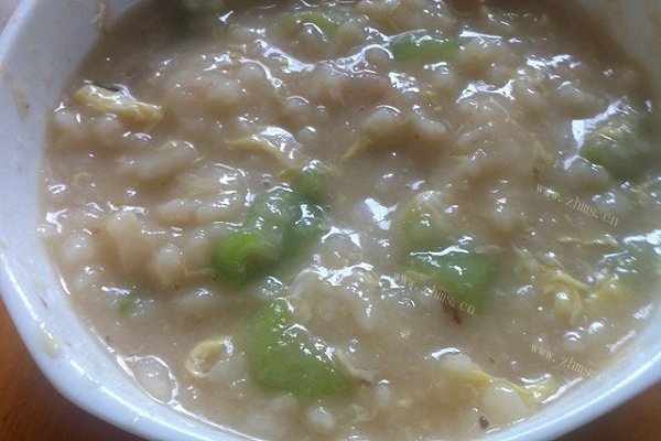 丝瓜虾仁疙瘩汤