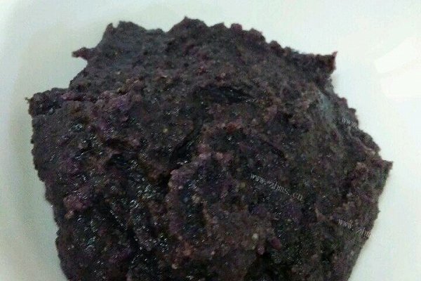 黑芝麻紫薯泥