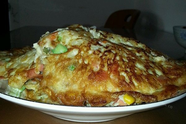 方便快捷-米饭鸡蛋饼