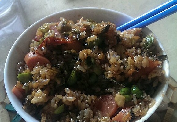 家常版梅干菜番茄蛋炒饭