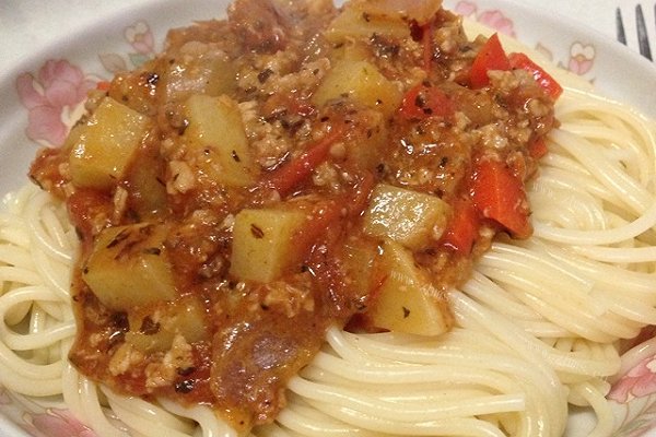 小熊家番茄肉酱意大利面