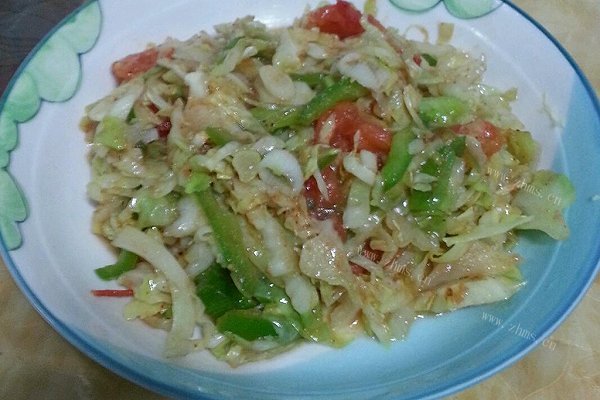 素炒圆白菜
