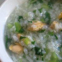 蛤蜊青菜粥
