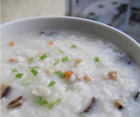 营养的香菇鸡腿粥