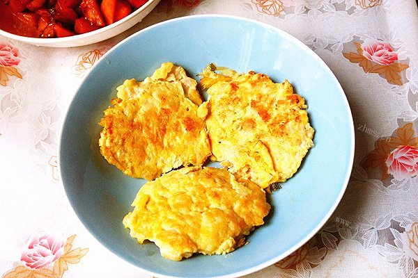 自制鸡蛋肉饼