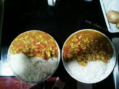 自制咖喱鸡肉饭