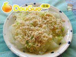 美味的海米蒸冬瓜