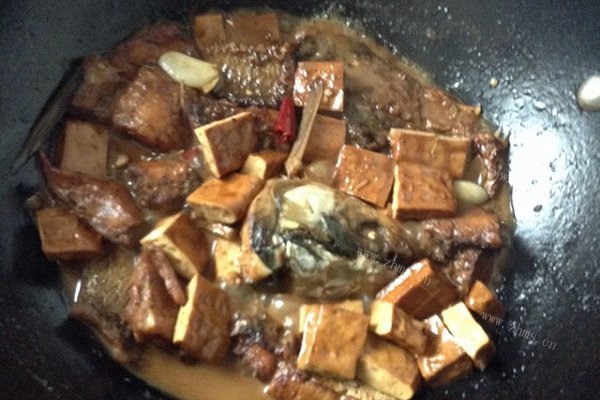 豆干烧鱼