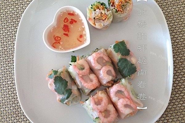 自制甜虾越南春卷