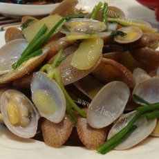葱姜炒花蛤