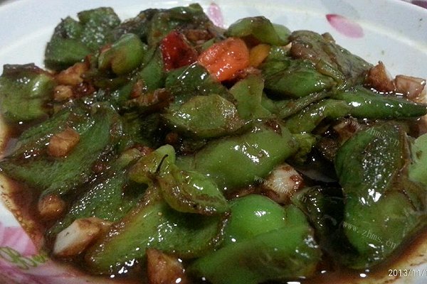 豆豉虎皮青椒