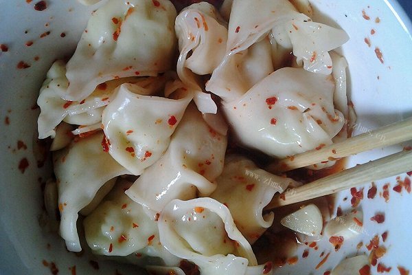 真正的素菜抄手