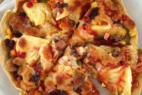 海鲜牛肉水果pizza