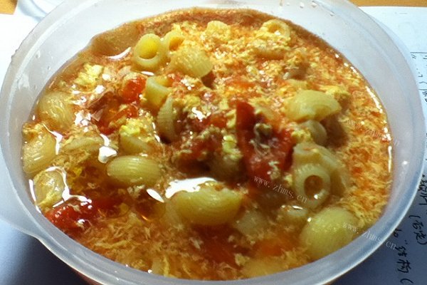 家常番茄鸡蛋电饭锅意面 汤面
