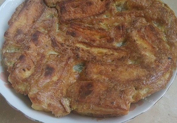 饺子 蛋液烧饼贴