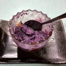 美味健康的紫薯冰淇淋
