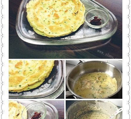 鸡蛋虾仁葱油饼