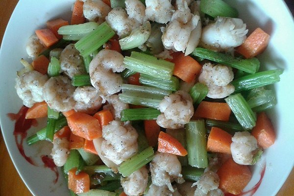美味芹菜炒虾仁