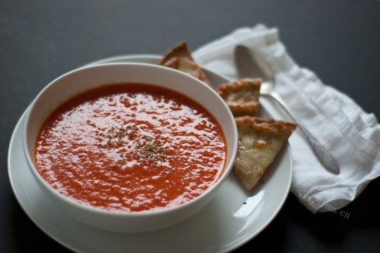 家常烤红椒番茄汤