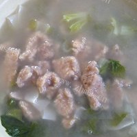 青菜肉片汤
