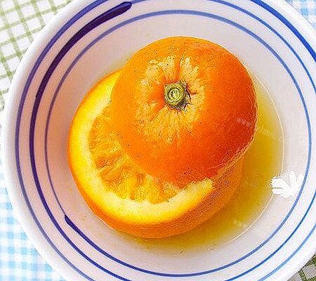 盐蒸橙子
