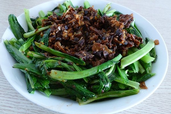豆豉鲮鱼油麦菜