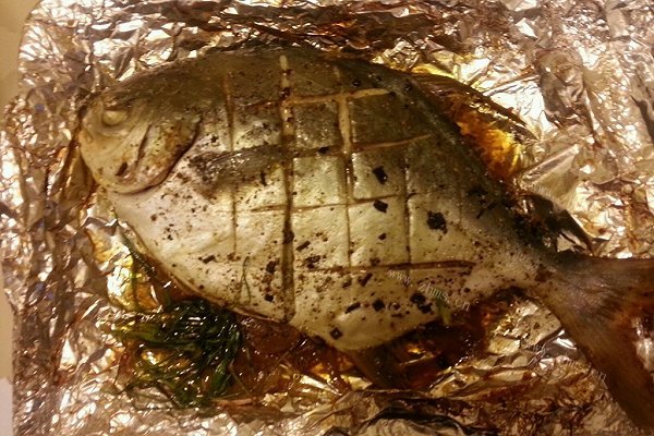 自制锡纸烤银鲳