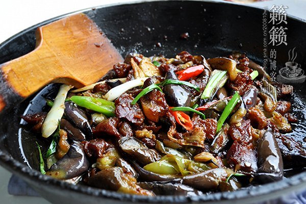 腊鸭脯炒茄子