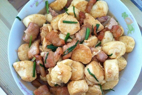 家常黄金豆腐