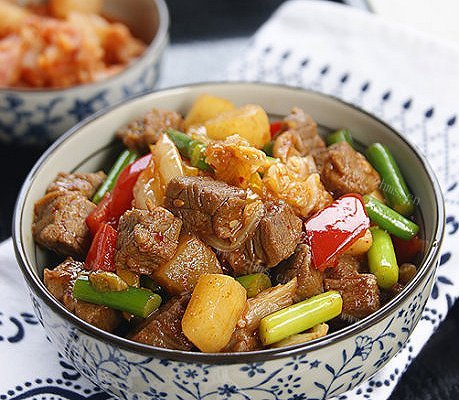 泡菜萝卜炒牛肉