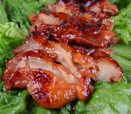 香煎叉烧酱鸡腿