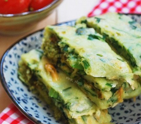 收获了自己种值的农家菜 木耳菜肉松煎饼