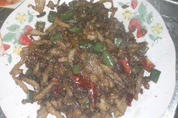 孜然肉皮
