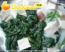 家庭版牛奶菠菜汤