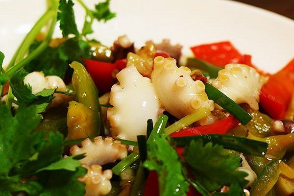 菜男甜椒八爪鱼