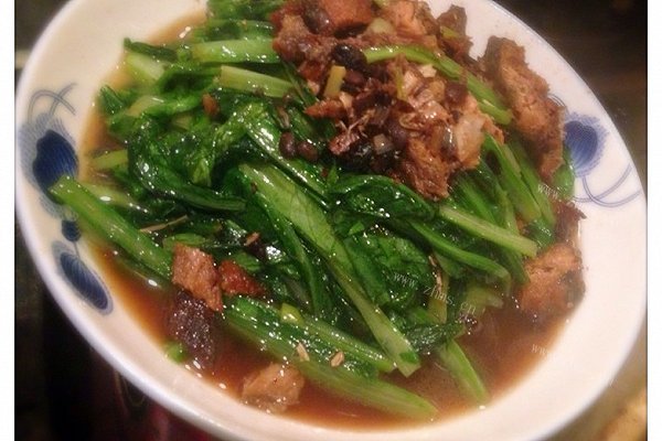 豆豉鲮鱼油麦菜