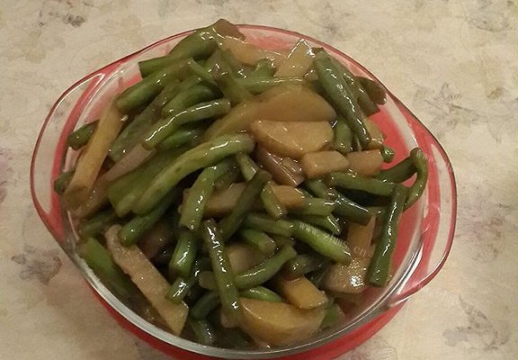 四季豆炒土豆