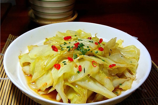 自制糖醋卷心菜