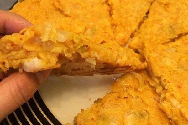 虾仁泡菜饼