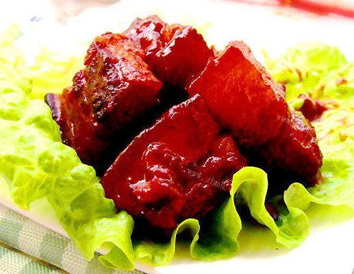 玫瑰腐乳红烧肉