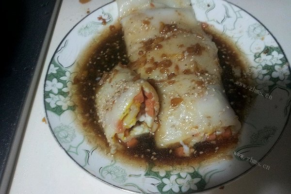 美味火腿鸡肠粉